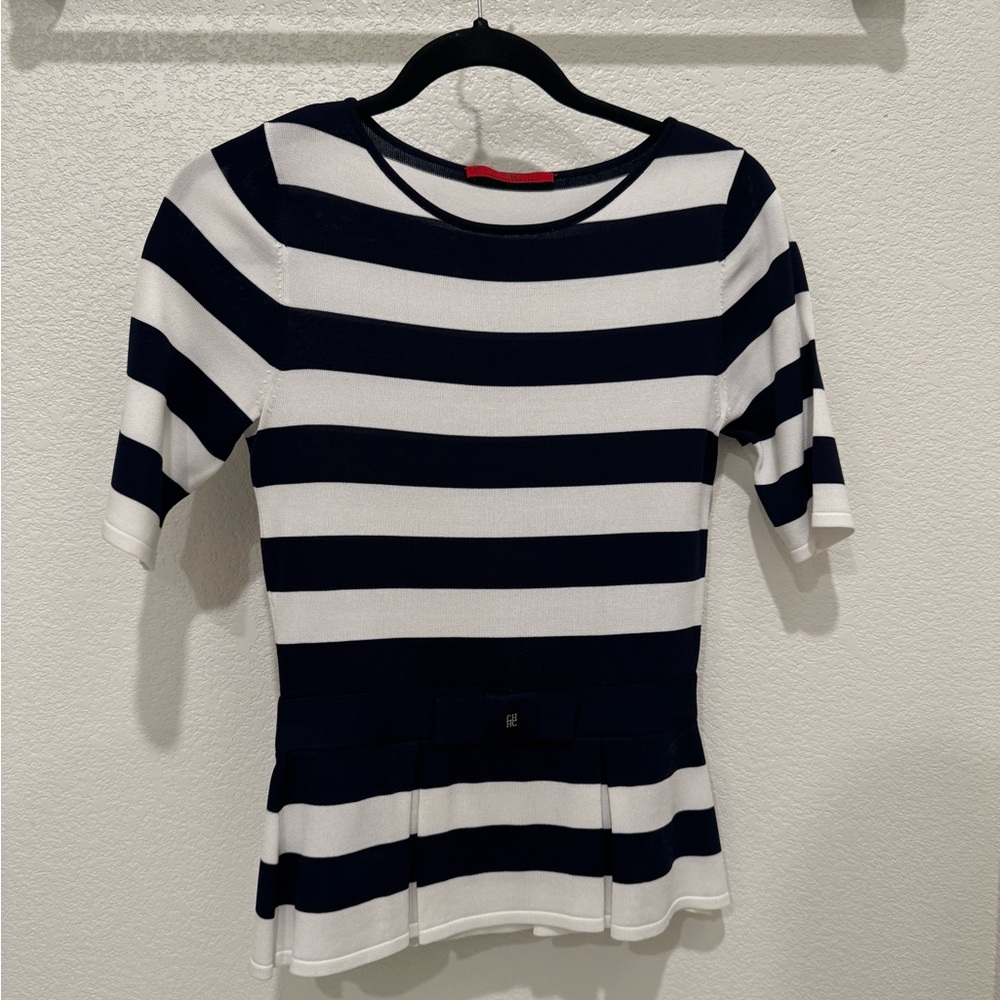 COPY - Navy and white stripe blouse